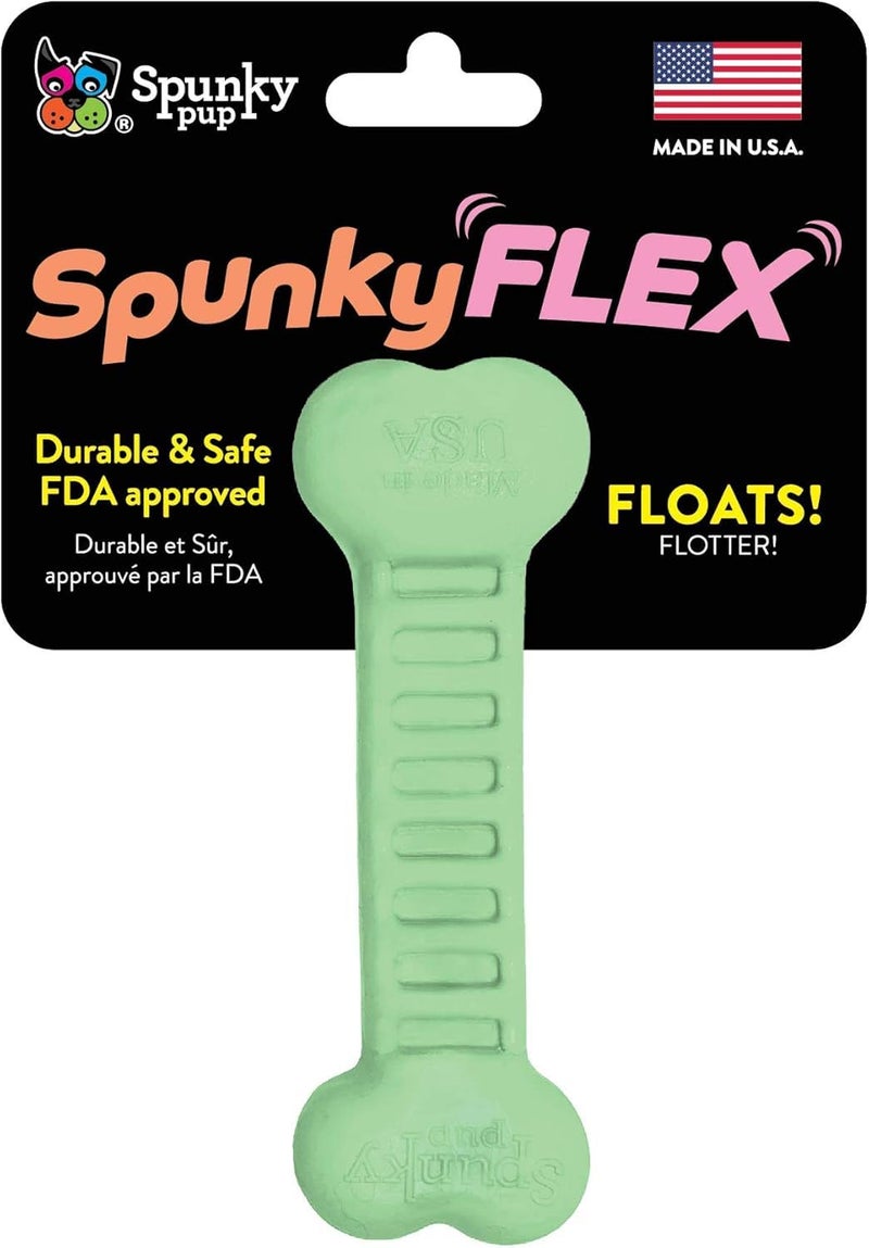 Spunky Pup Spunkyflex Dog Toy | Floatable, Flexible & Durable Fetch Toy | Bone,Assorted,7003